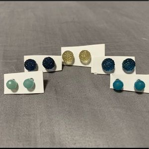 (2/$20) 5 pairs of Silver Earrings bundle